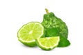 Fresh Bergamot fruits with cut in half