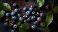 Fresh berries covered in droplets of water.