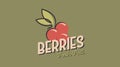 Fruit Berry Logo Template Vector