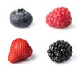 Fresh berries set Royalty Free Stock Photo