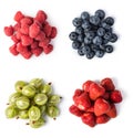 Fresh berries set Royalty Free Stock Photo