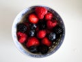 Fresh berries. Various summer berries in a bowl