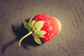 Fresh berry of strawberry on black table /Strawberry. Fresh berry of strawberry on black table. Top view