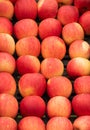 Fresh and bio red apple close up at the market place Royalty Free Stock Photo
