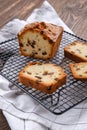 Fresh biscuit cake on the table closeup Royalty Free Stock Photo