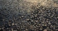 Fresh Black Asphalt Road Surface Texture Macro Top View Royalty Free Stock Photo