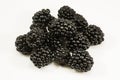 Fresh blackberry's on white background Royalty Free Stock Photo