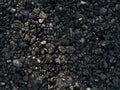 Fresh blacktop gravel ground Road material