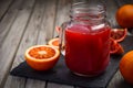 Fresh blood orange juice. Royalty Free Stock Photo