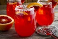 Fresh Blood Orange Margaritas Royalty Free Stock Photo