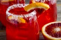 Fresh Blood Orange Margaritas Royalty Free Stock Photo