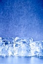 Fresh blue ice cubes background Royalty Free Stock Photo