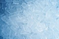 fresh blue ice cubes background