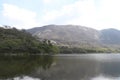 Fresh blue lake water,lake in steps. Royalty Free Stock Photo