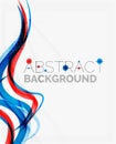Fresh blue and red wave line Royalty Free Stock Photo