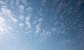 Fresh blue sky and white clouds clean on hot summer days Before clouds spread out to fill the sky. Ideas for the feeling of fresh Royalty Free Stock Photo