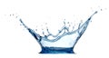 Fresh Blue Water Crown Splash Royalty Free Stock Photo