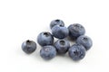 Fresh blueberry fruits isolated on a white background