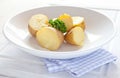 Fresh boiled potatoes Royalty Free Stock Photo