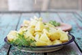 Fresh boiled potatoes Royalty Free Stock Photo