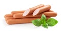 Fresh boiled sausages Royalty Free Stock Photo