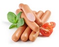 Fresh boiled sausages Royalty Free Stock Photo