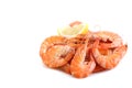 Fresh boiled shrimps