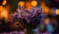 Fresh bouquet of scented lilac flowers for natural aromatherapy decoration generated by AI