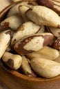 Fresh Brazil nuts peeled from the shell on the table Royalty Free Stock Photo