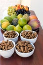 Fresh Brazilian tropical fruit tray Royalty Free Stock Photo