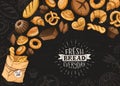 Fresh Bread Poster Vector Ilustration