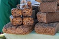 fresh bread at farmer market . Royalty Free Stock Photo