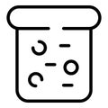 Fresh bread icon outline vector. Kitchen breadmaker