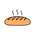 Fresh bread loaf color icon Royalty Free Stock Photo