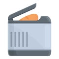 Fresh bread maker icon cartoon vector. Food cook home