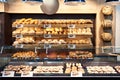 Fresh bread and pastries in bakery