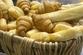 Fresh bread and a pastry Royalty Free Stock Photo