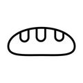 Fresh bread pastry line style icon Royalty Free Stock Photo