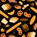 Fresh bread pattern Royalty Free Stock Photo