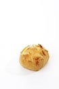 Fresh bread roll on white background Royalty Free Stock Photo