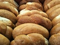 Fresh bread rolls , bagels Royalty Free Stock Photo