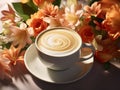 Fresh Brewed Coffee in Morning Sunlight - Invigorating Start to the Day Royalty Free Stock Photo