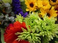 Fresh cut assorted colorful flower bouquets, Canada, 2018