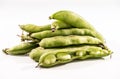 fresh broad beans from the market Royalty Free Stock Photo