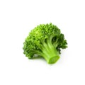 Fresh broccoli blocks for cooking isolated over white background