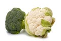 Fresh broccoli and cauliflower