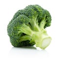 Fresh broccoli isolated on white background Royalty Free Stock Photo