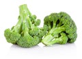 Fresh broccoli isolated on white background