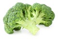 Fresh Broccoli isolated on white background, including clipping path without shade. Royalty Free Stock Photo