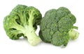 Fresh Broccoli isolated on white background, including clipping path without shade. Royalty Free Stock Photo